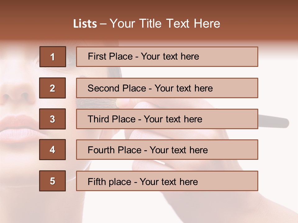 Smiling Powder Blush PowerPoint Template