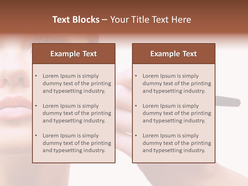 Smiling Powder Blush PowerPoint Template