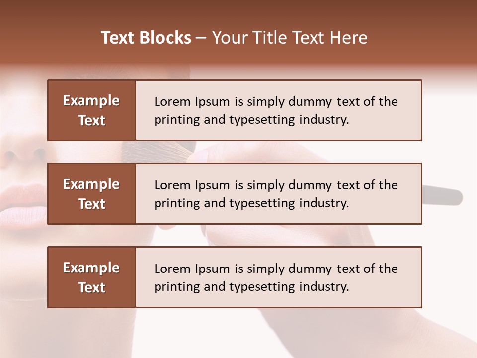 Smiling Powder Blush PowerPoint Template