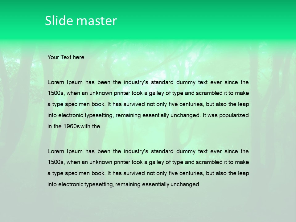 Magical Trunk Spring PowerPoint Template