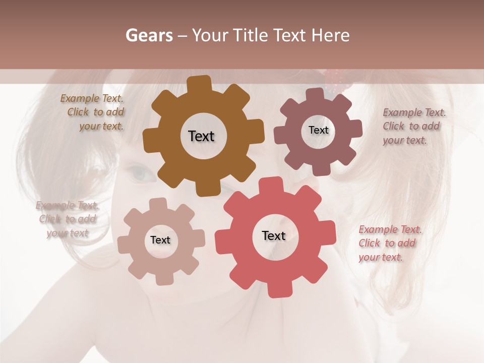 A Little Girl Laying On Her Stomach With Her Mother In The Background PowerPoint Template