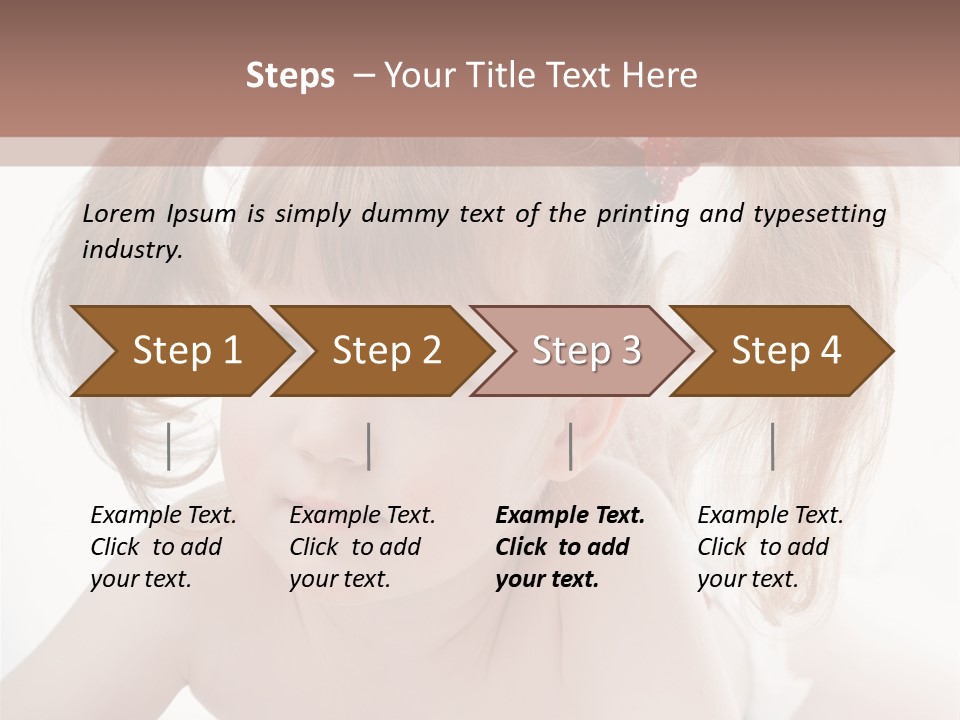 A Little Girl Laying On Her Stomach With Her Mother In The Background PowerPoint Template