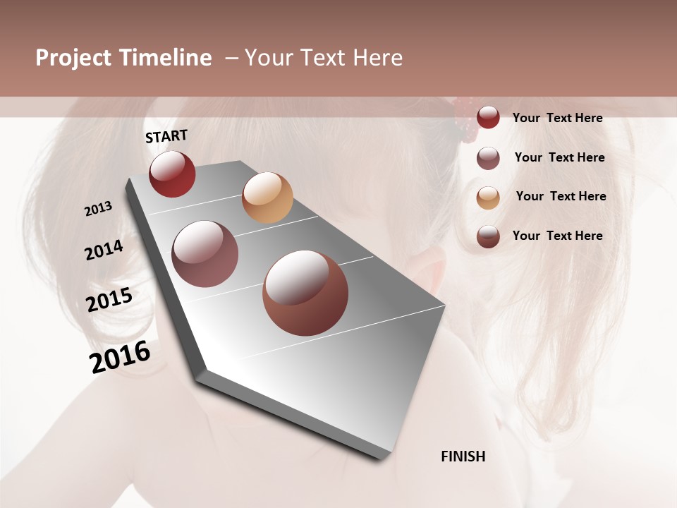 A Little Girl Laying On Her Stomach With Her Mother In The Background PowerPoint Template