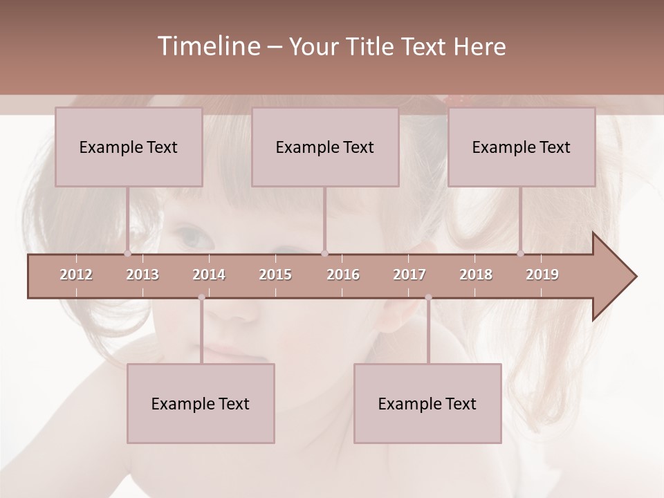 A Little Girl Laying On Her Stomach With Her Mother In The Background PowerPoint Template