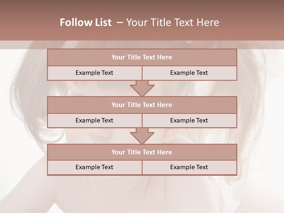 A Little Girl Laying On Her Stomach With Her Mother In The Background PowerPoint Template