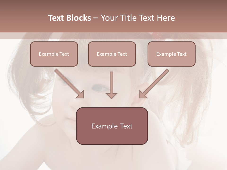 A Little Girl Laying On Her Stomach With Her Mother In The Background PowerPoint Template