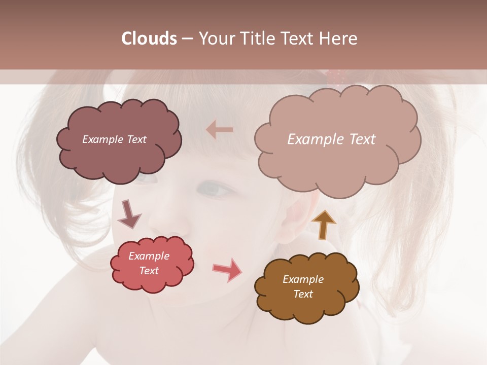 A Little Girl Laying On Her Stomach With Her Mother In The Background PowerPoint Template