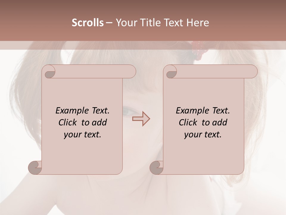 A Little Girl Laying On Her Stomach With Her Mother In The Background PowerPoint Template