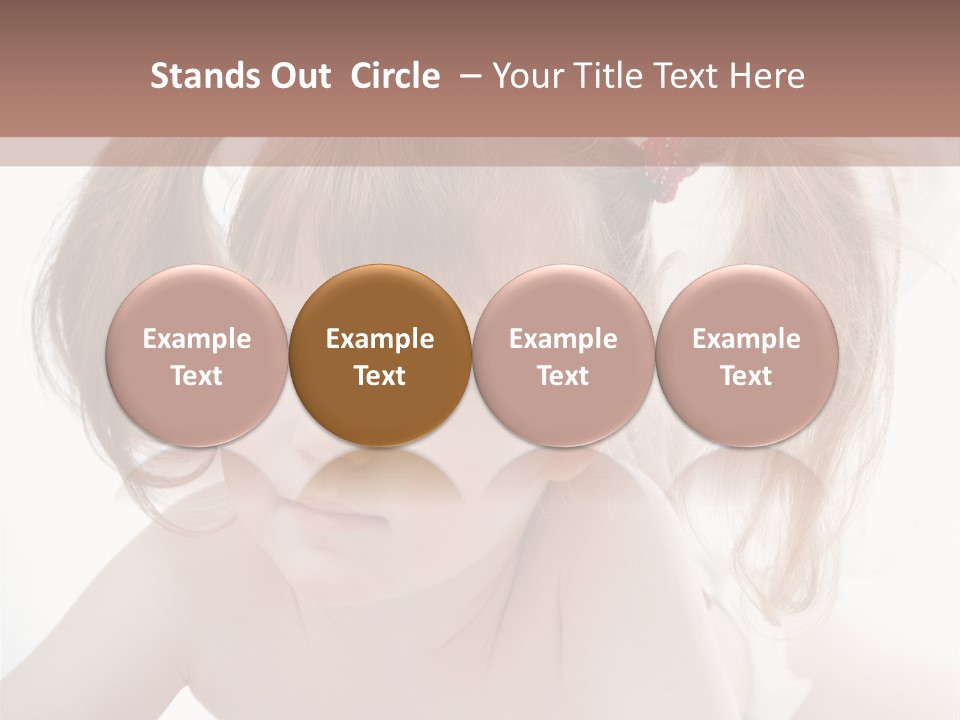 A Little Girl Laying On Her Stomach With Her Mother In The Background PowerPoint Template