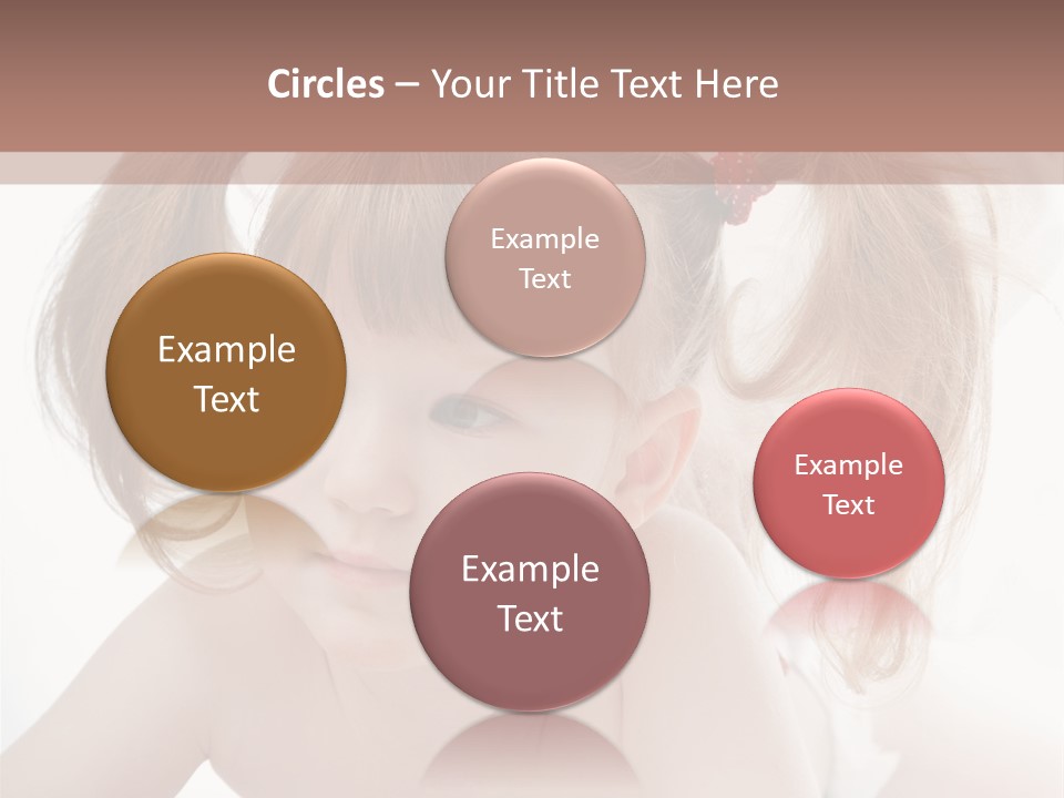 A Little Girl Laying On Her Stomach With Her Mother In The Background PowerPoint Template