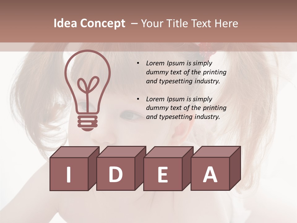 A Little Girl Laying On Her Stomach With Her Mother In The Background PowerPoint Template