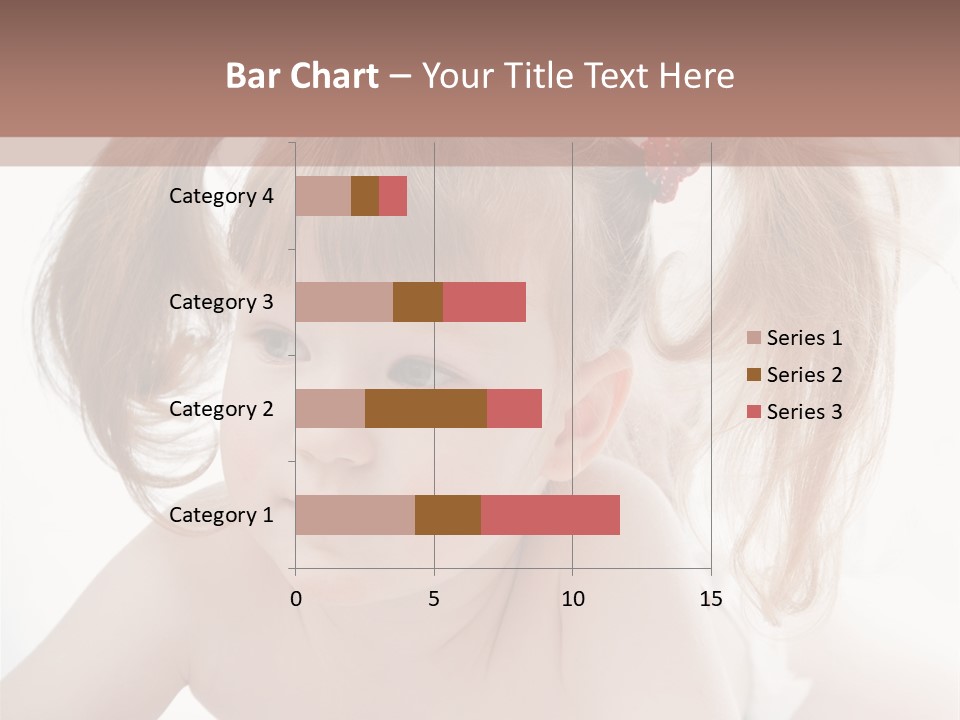 A Little Girl Laying On Her Stomach With Her Mother In The Background PowerPoint Template