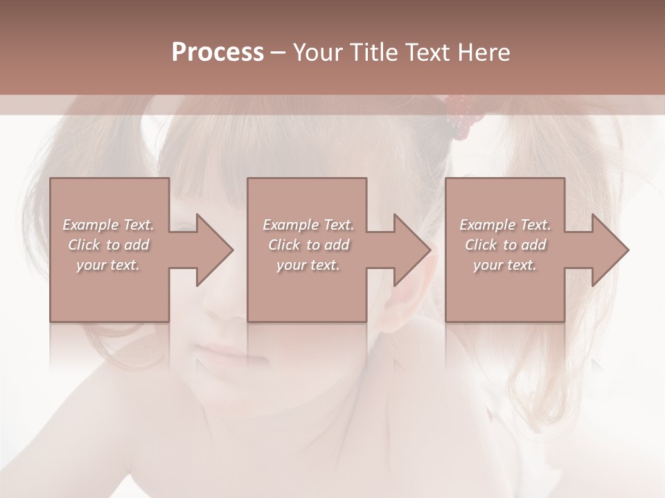 A Little Girl Laying On Her Stomach With Her Mother In The Background PowerPoint Template