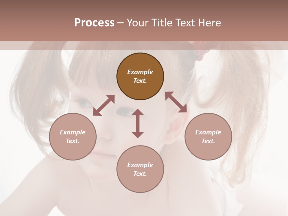 A Little Girl Laying On Her Stomach With Her Mother In The Background PowerPoint Template