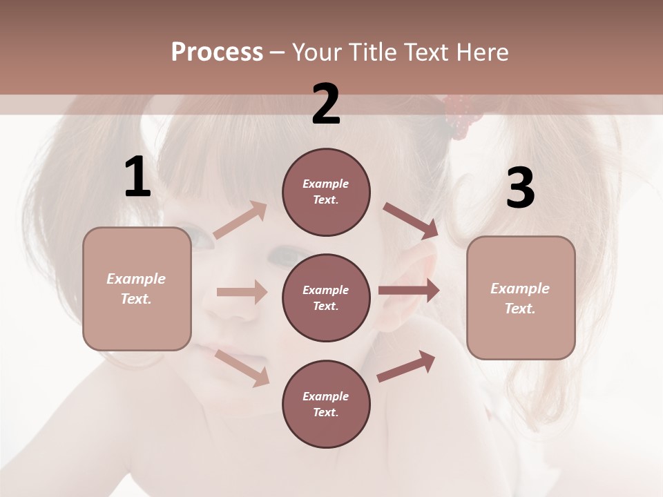 A Little Girl Laying On Her Stomach With Her Mother In The Background PowerPoint Template