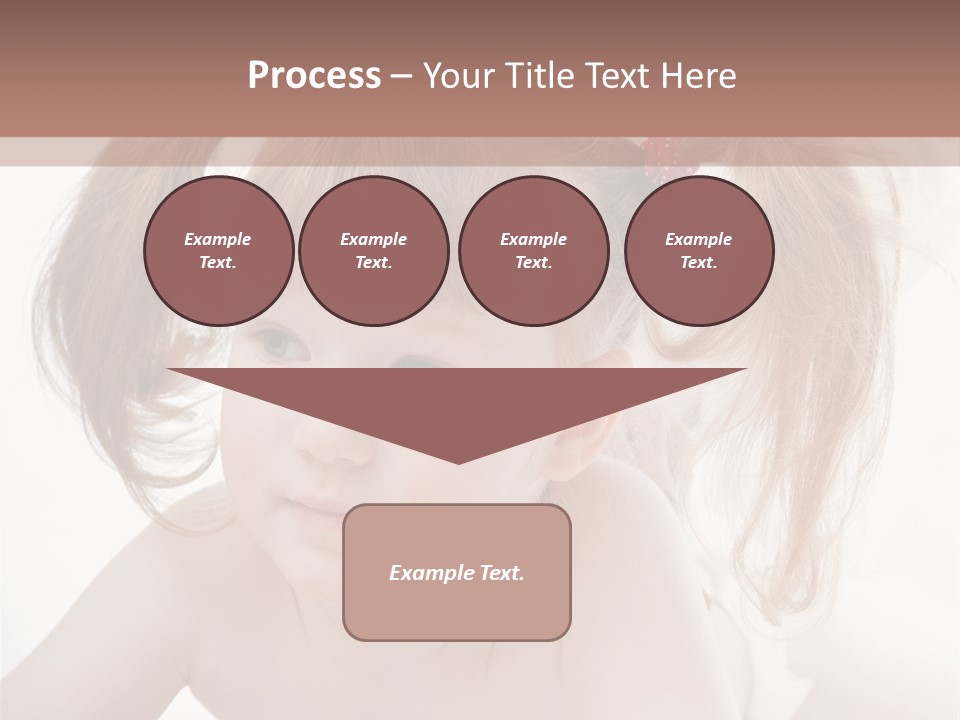 A Little Girl Laying On Her Stomach With Her Mother In The Background PowerPoint Template