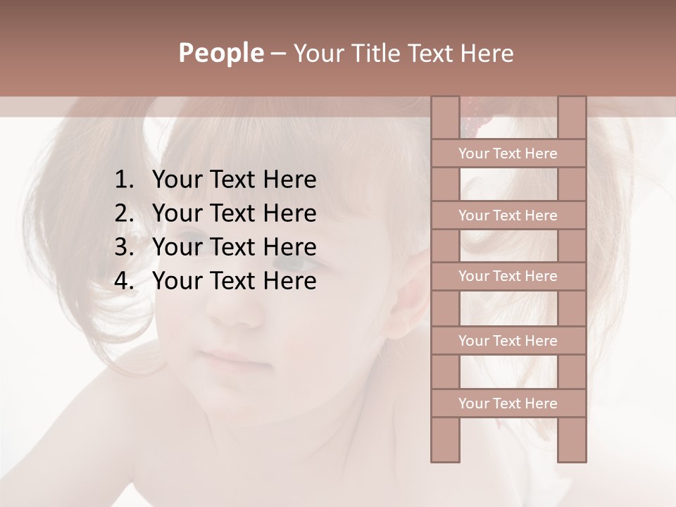 A Little Girl Laying On Her Stomach With Her Mother In The Background PowerPoint Template