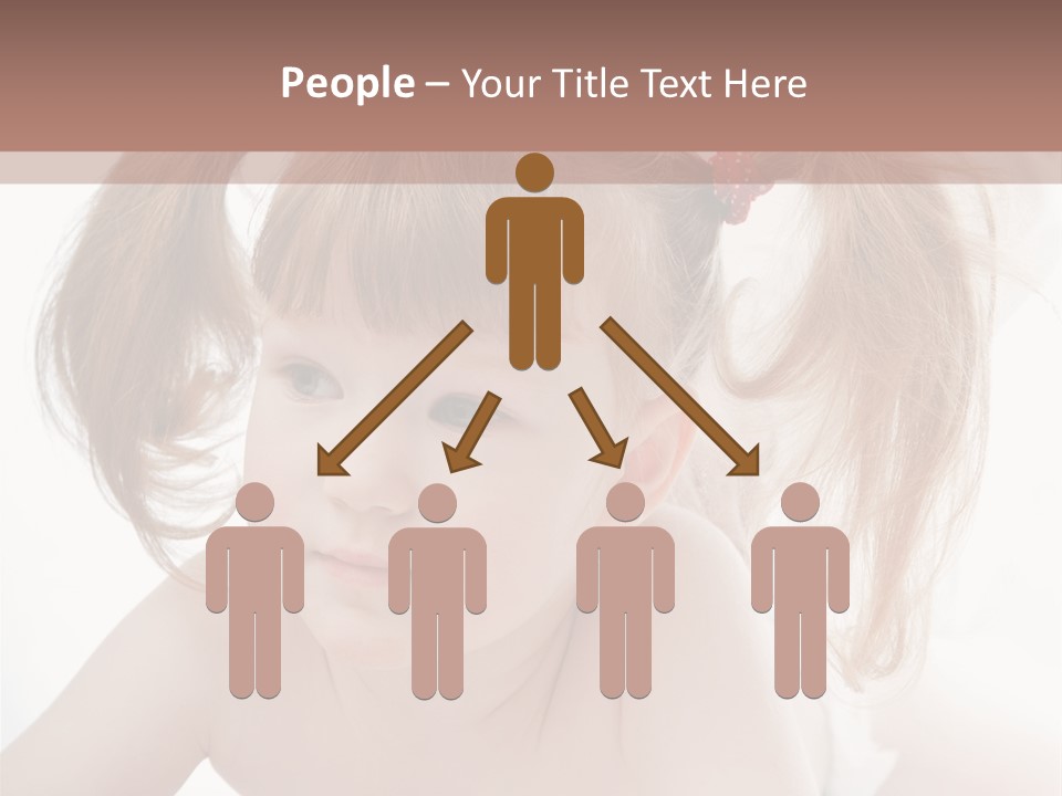 A Little Girl Laying On Her Stomach With Her Mother In The Background PowerPoint Template