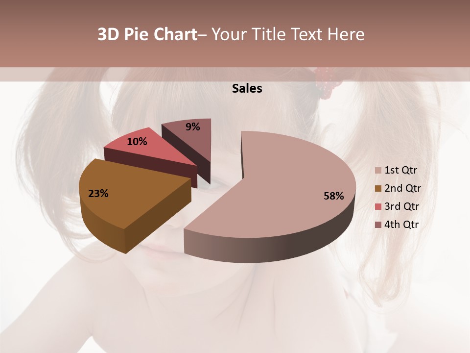 A Little Girl Laying On Her Stomach With Her Mother In The Background PowerPoint Template