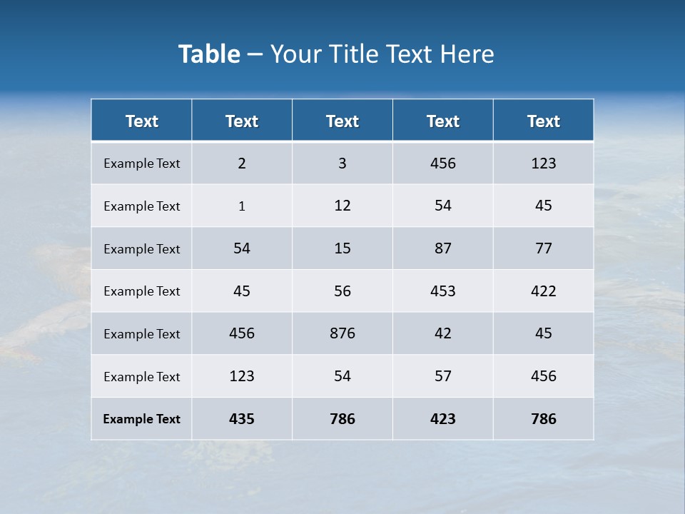 Mother Water Sport PowerPoint Template