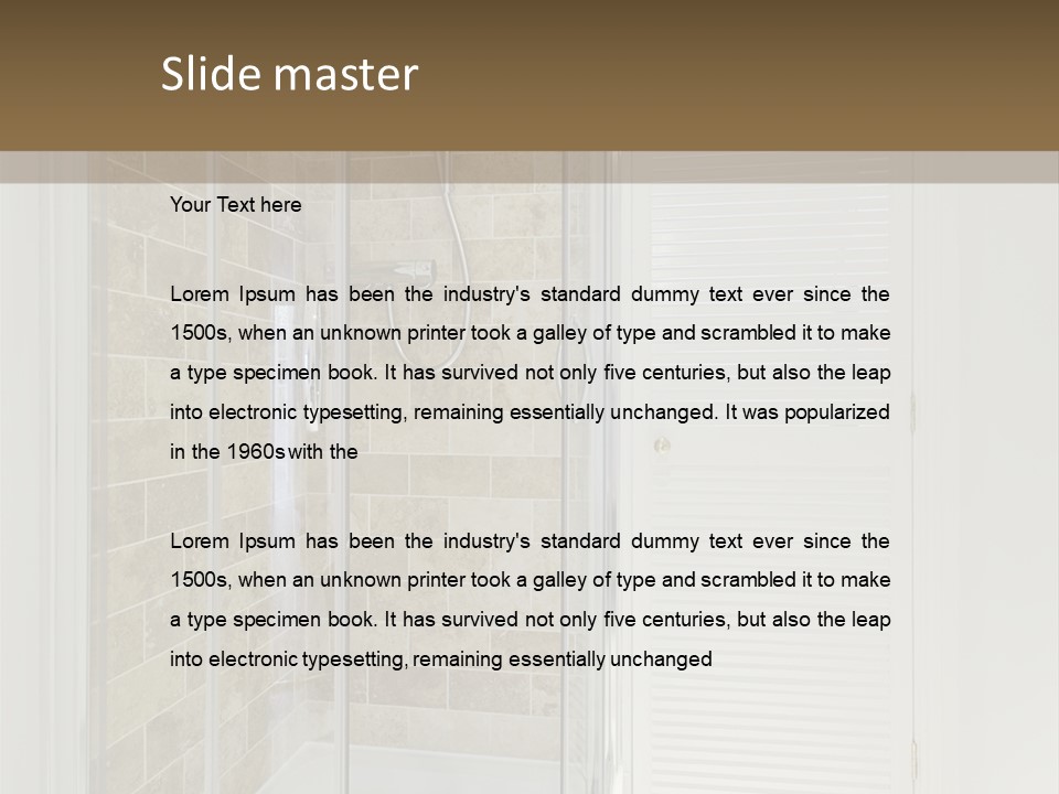 Ceramic Home Glass PowerPoint Template