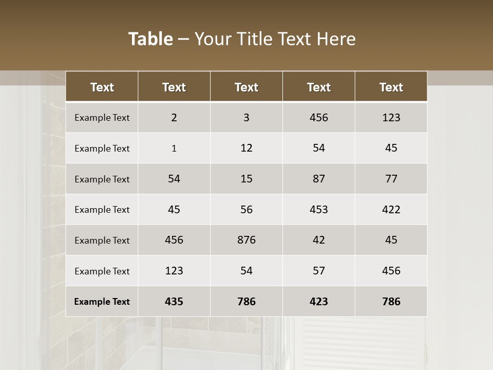 Ceramic Home Glass PowerPoint Template