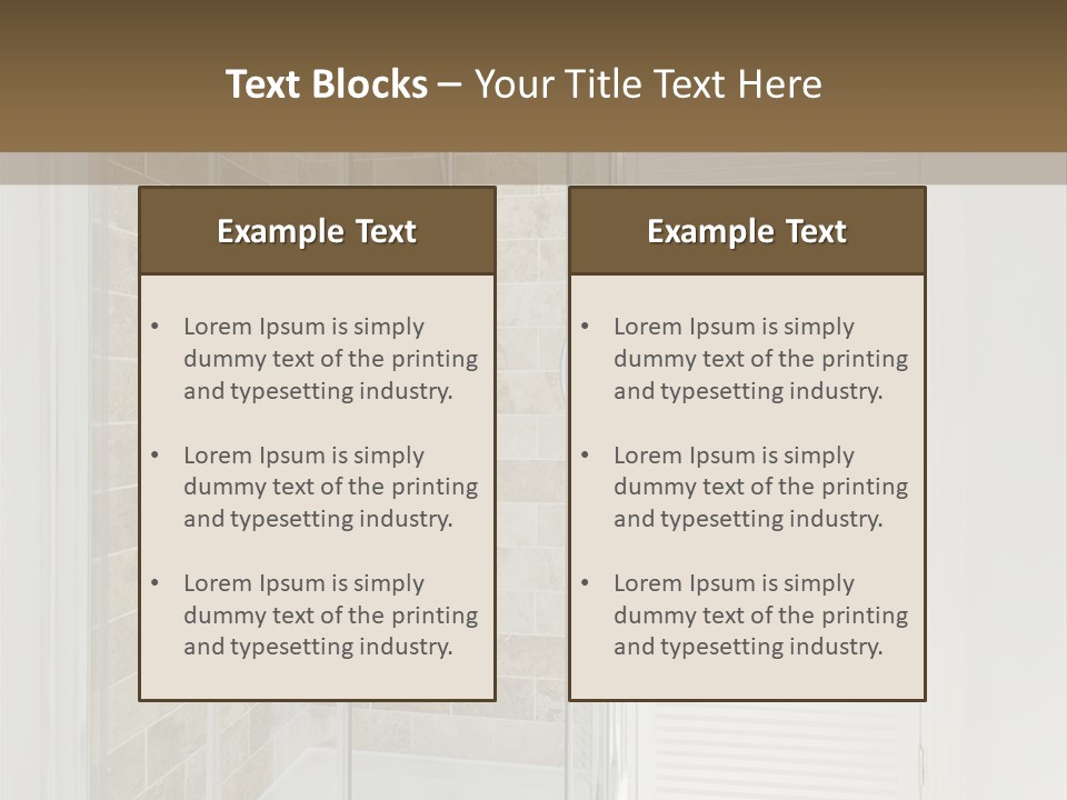 Ceramic Home Glass PowerPoint Template