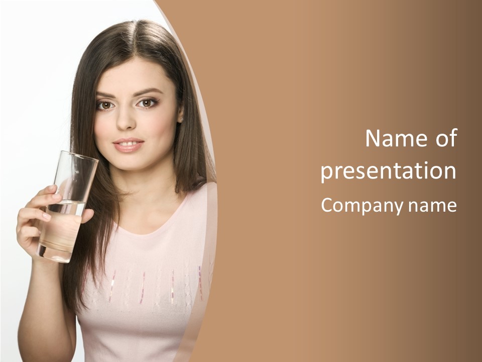 Lifestyle Girls Caucasian PowerPoint Template