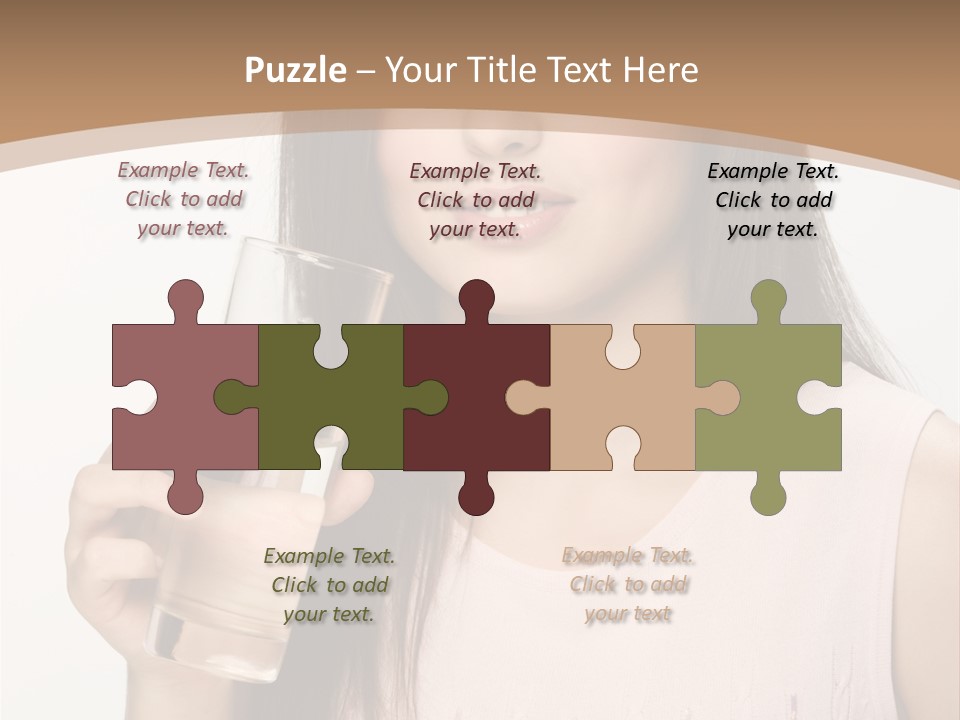 Lifestyle Girls Caucasian PowerPoint Template