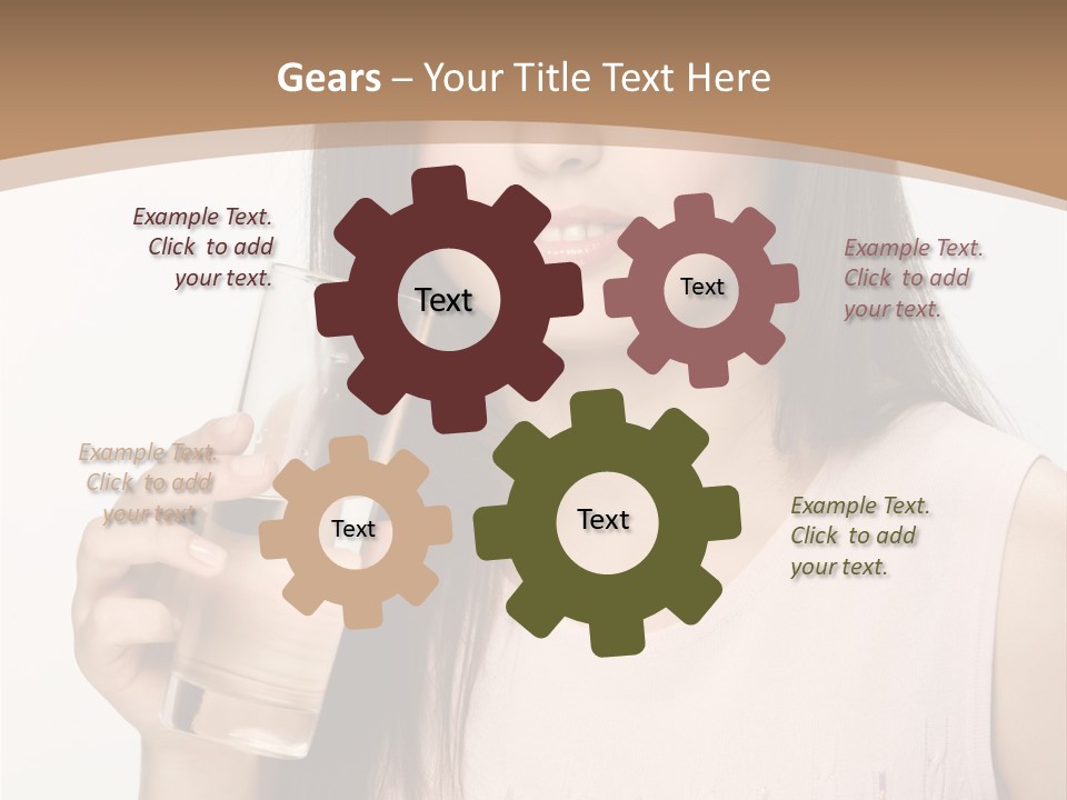 Lifestyle Girls Caucasian PowerPoint Template