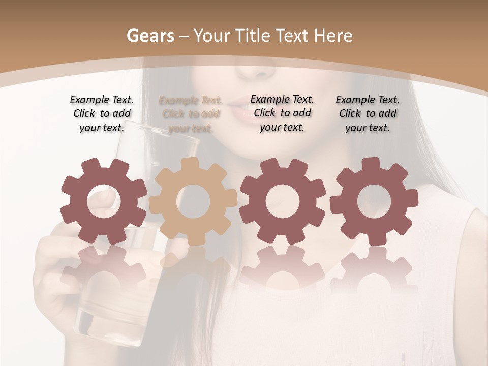 Lifestyle Girls Caucasian PowerPoint Template