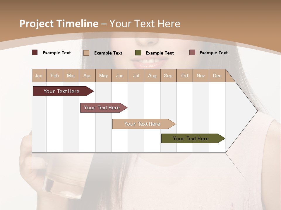 Lifestyle Girls Caucasian PowerPoint Template