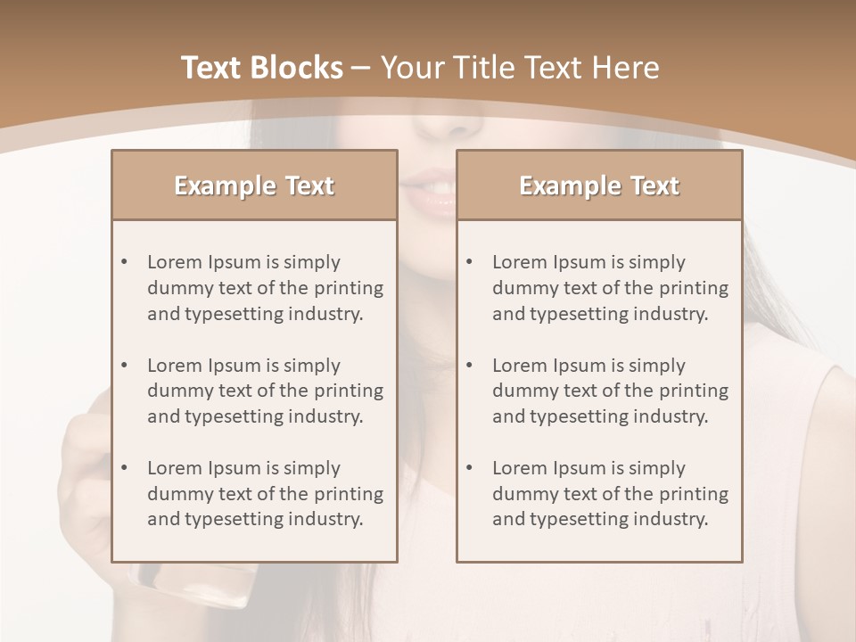 Lifestyle Girls Caucasian PowerPoint Template