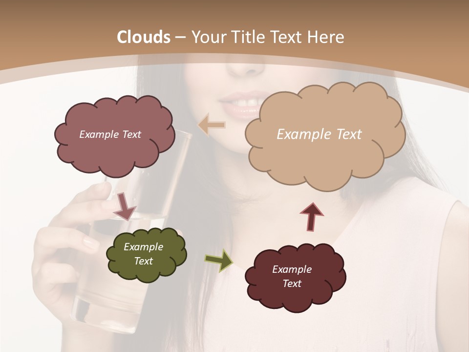 Lifestyle Girls Caucasian PowerPoint Template