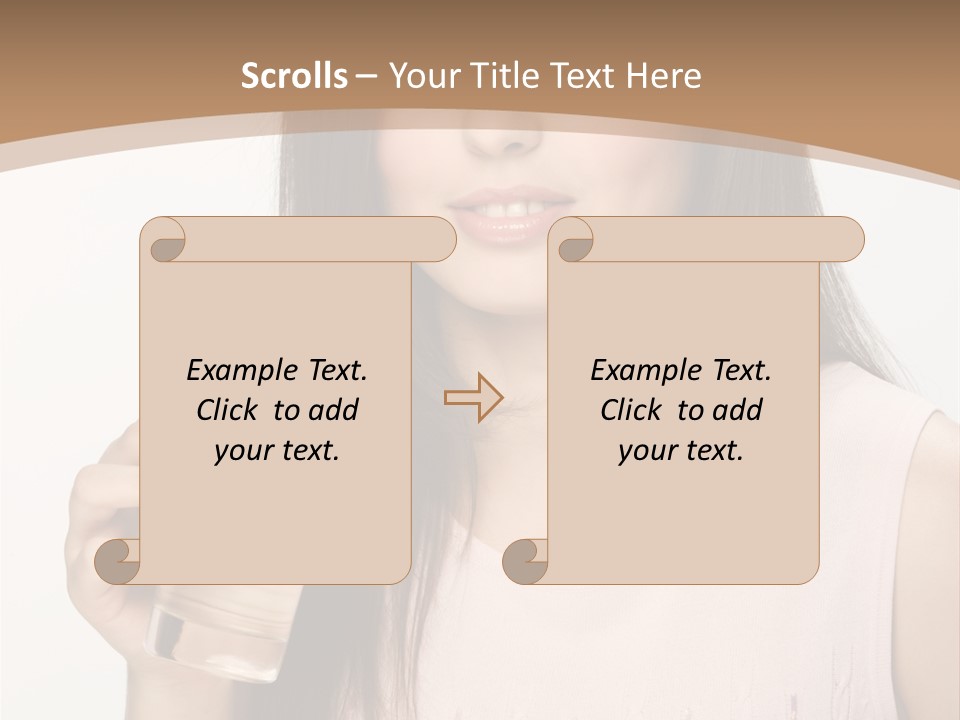 Lifestyle Girls Caucasian PowerPoint Template