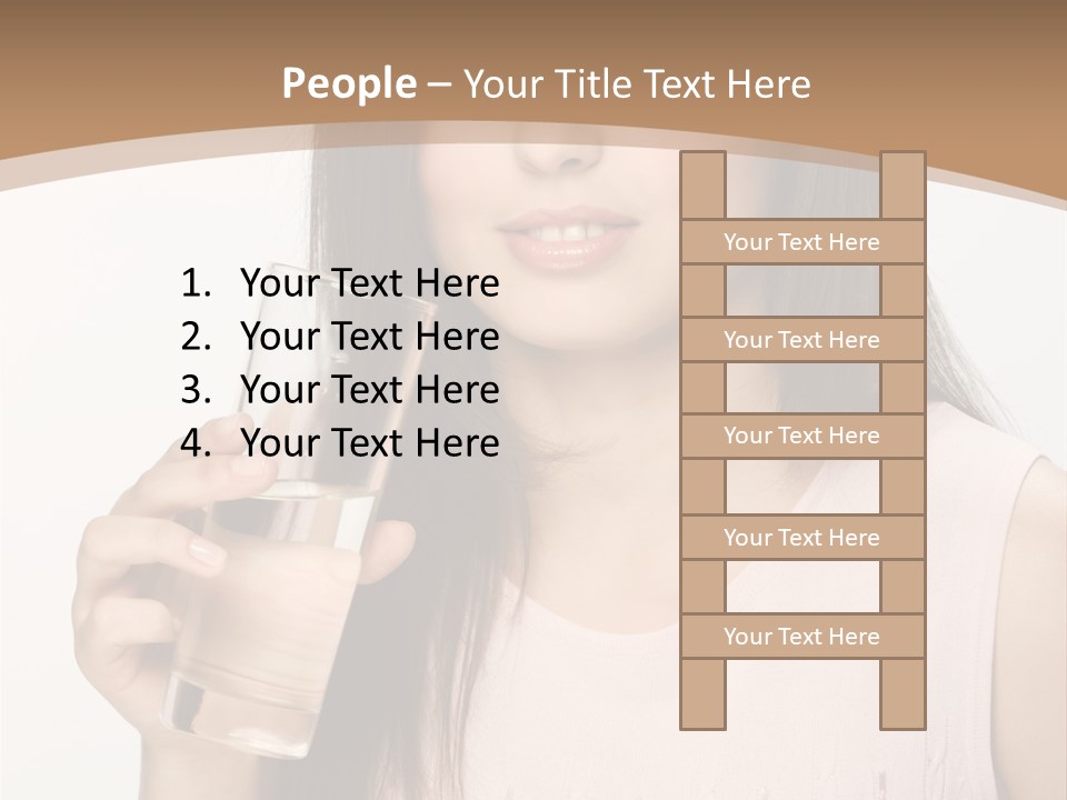 Lifestyle Girls Caucasian PowerPoint Template