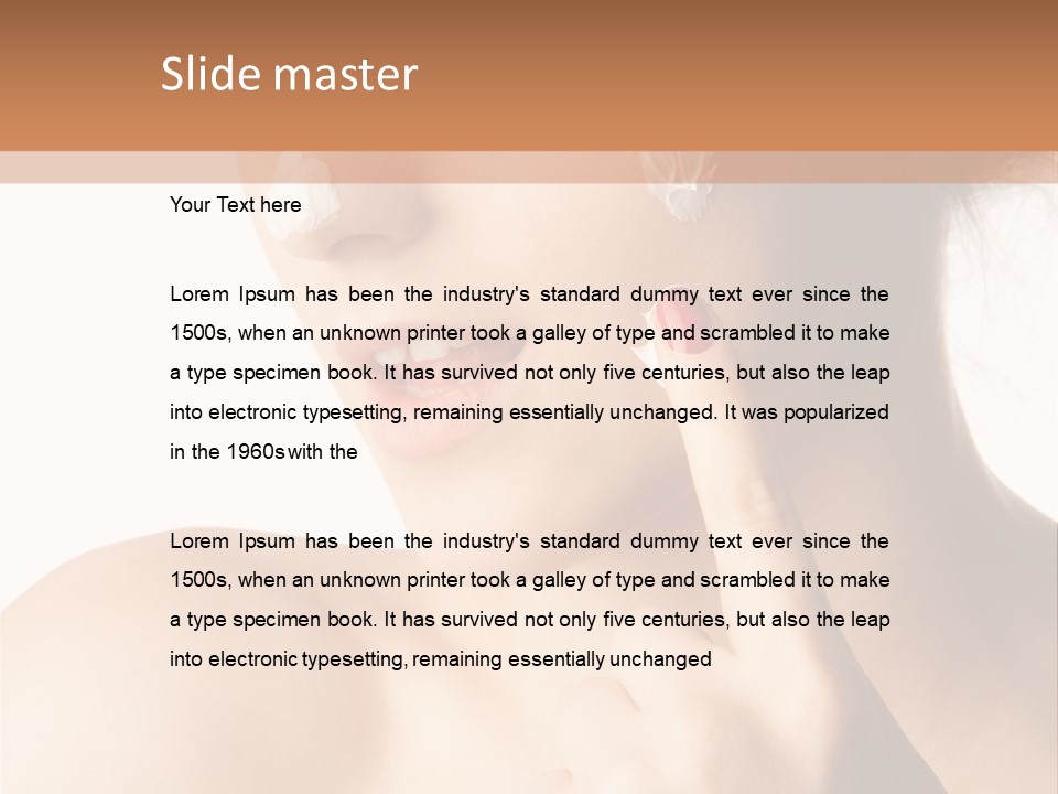 Hygiene Hydrate Face PowerPoint Template