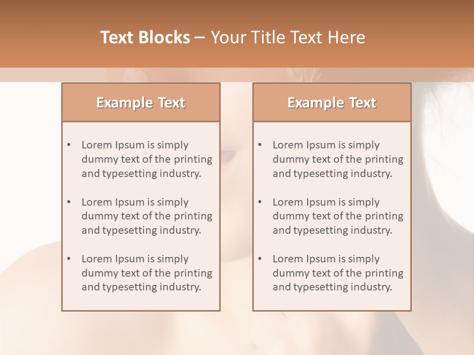 Hygiene Hydrate Face PowerPoint Template