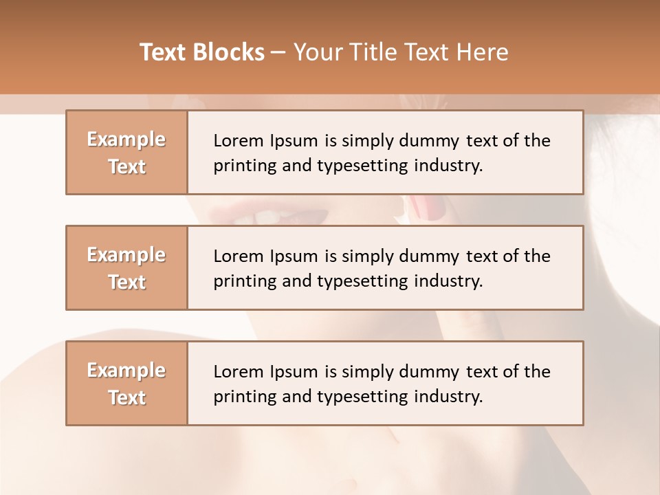 Hygiene Hydrate Face PowerPoint Template