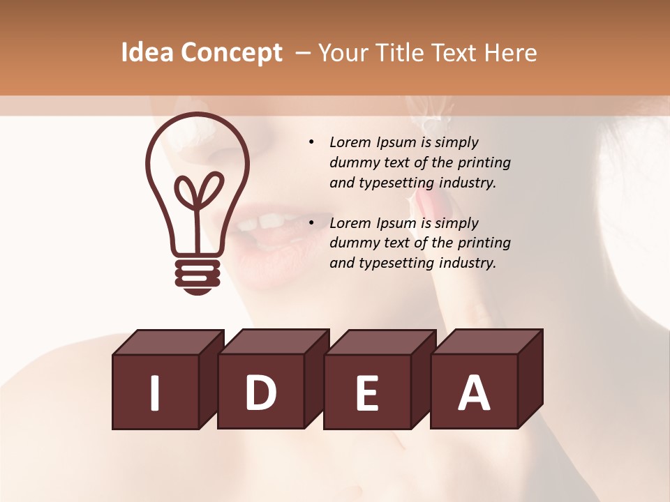 Hygiene Hydrate Face PowerPoint Template