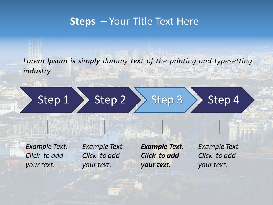 Yachts Mountains Seafarer PowerPoint Template