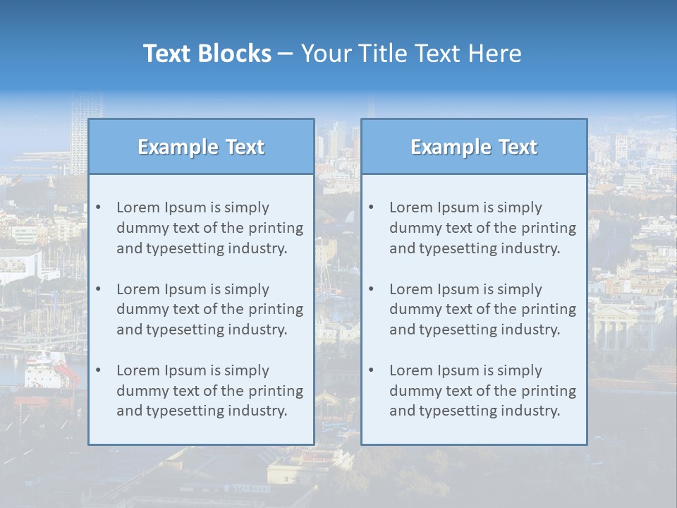 Yachts Mountains Seafarer PowerPoint Template
