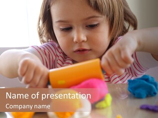 Preschooler Putty Clay PowerPoint Template