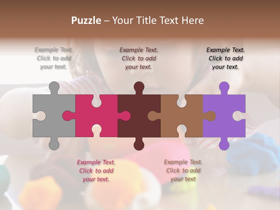 Preschooler Putty Clay PowerPoint Template