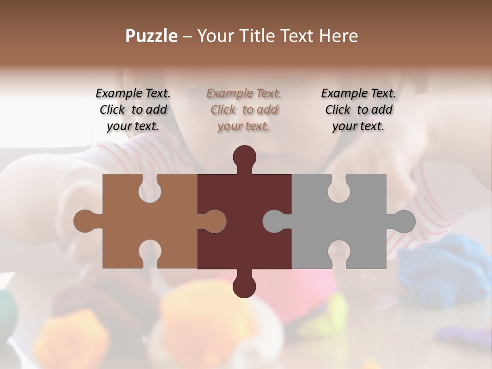 Preschooler Putty Clay PowerPoint Template