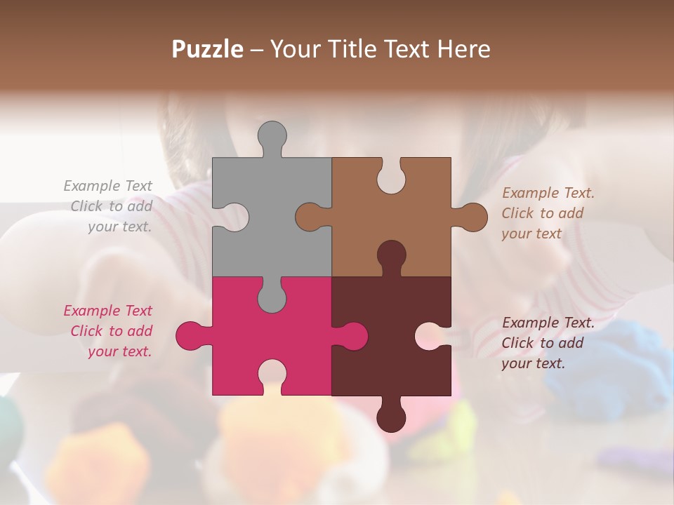 Preschooler Putty Clay PowerPoint Template