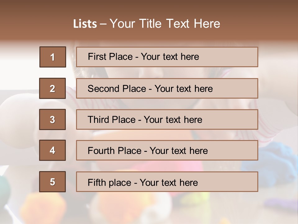 Preschooler Putty Clay PowerPoint Template