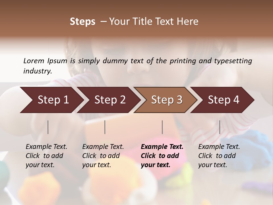 Preschooler Putty Clay PowerPoint Template