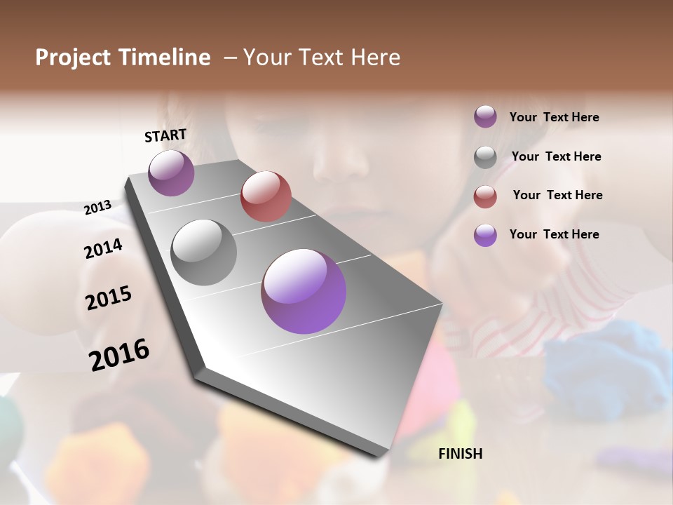 Preschooler Putty Clay PowerPoint Template