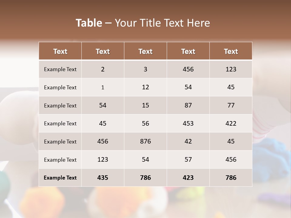 Preschooler Putty Clay PowerPoint Template